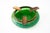 Antique Art Nouveau Bohemian Czech Kralik Green Iridescent Glass Ashtray, 1908 For Sale - Image 3 of 9