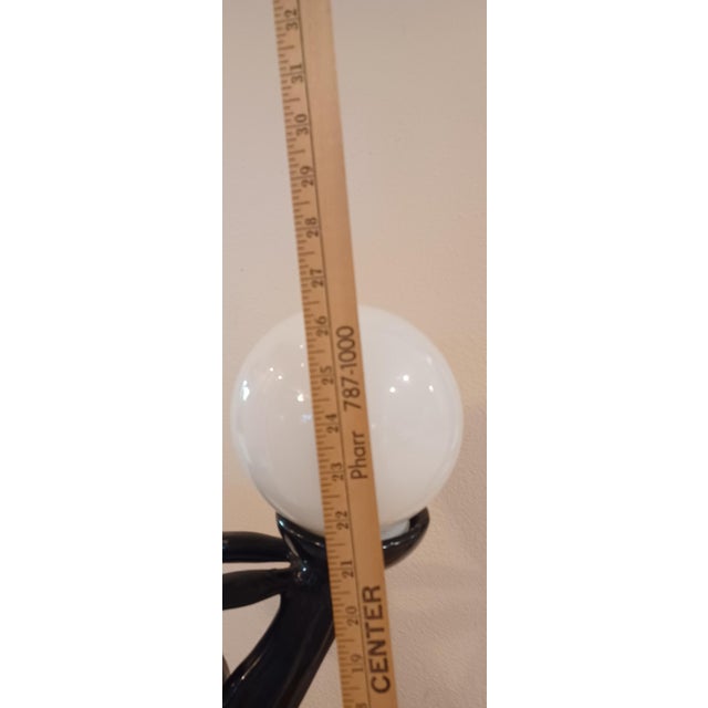 1970s Deco Style Nude Lady Lamp in Black For Sale - Image 9 of 9