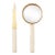 AERIN Faux Shagreen Magnifying Glass & Letter Opener Set, Cream For Sale
