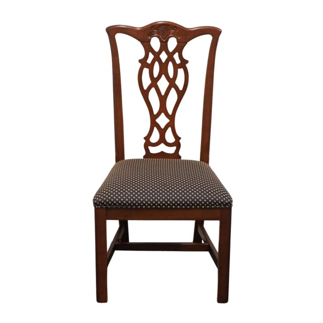 Traditional Universal Furniture Solid Cherry Traditional Chippendale Style Dining Side Chair For Sale - Image 3 of 10