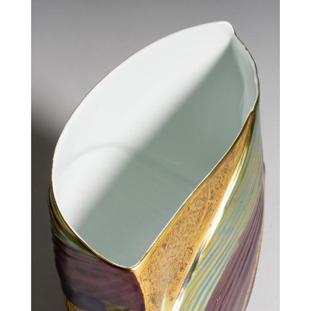 Eosin Porcelain Vase Trio by Johan Van Loon and Helmut Drexler for Rosenthal, 1990s, Set of 3 For Sale - Image 9 of 18