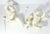 Plastic Vintage Pair of Resin Stone Sitting Shelf Cherub Angel Herald Figurines For Sale - Image 7 of 9