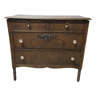 Short Vintage Wooden Dresser For Sale