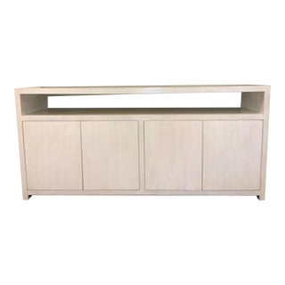 Theodore Alexander Modern White Lacquer Iirwindale Buffet For Sale