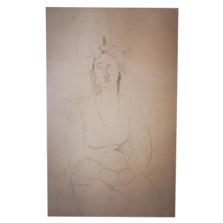 Amedeo Modigliani, Female Portrait, 1959, Lithograph For Sale