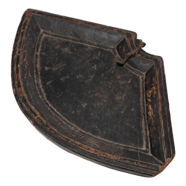 Chinese Provincial Fan Form Tray, C. 1850 For Sale