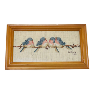 Needlepoint, Fanciful Birds, Vintage