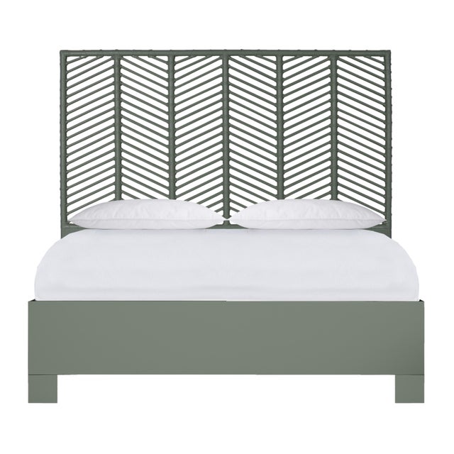 Liam Standard Bed Queen - Evergreen For Sale - Image 12 of 12