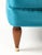 Blue 1940's Italian Petitte Slipper Chairs and Ottoman in Velvet Upholstery For Sale - Image 8 of 12