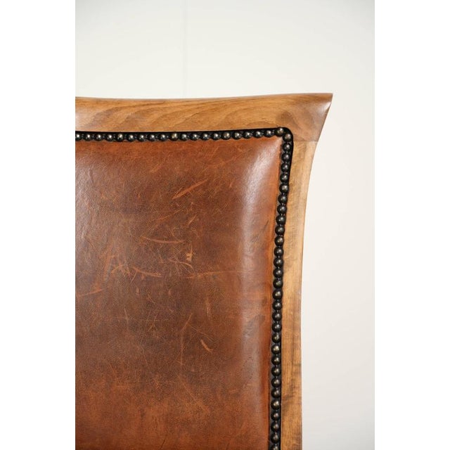 Sheepskin Dining Chairs with Decorative Nails, Set of 8 For Sale - Image 18 of 18