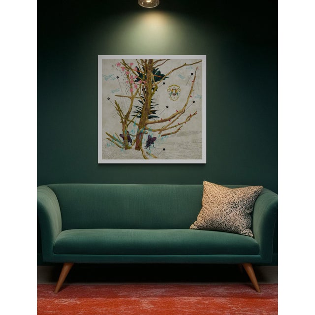 2020s Contemporary The Bee Eaters by Steve Moors, 26"x26" Framed For Sale - Image 5 of 10