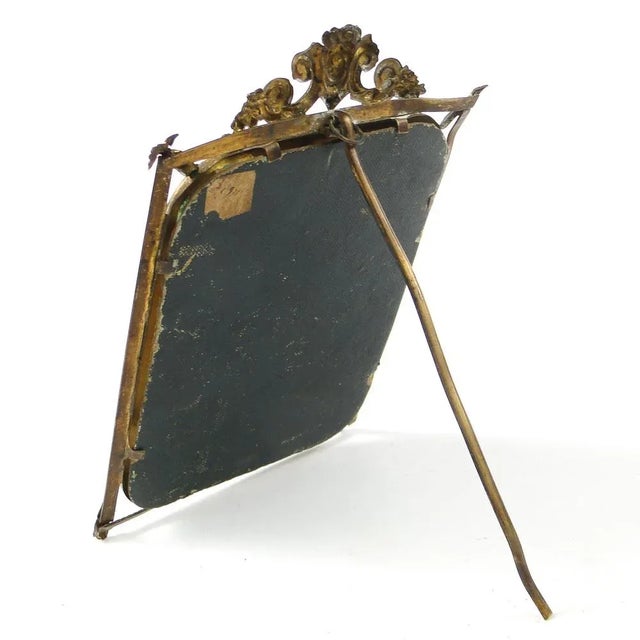 Metal French Bronze Empire Frame, 1890s For Sale - Image 7 of 11