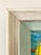 Petite Vintage Expressionist Sailboat Seascape in Amazing 2-Tone Double Frame, Glazed For Sale - Image 4 of 13