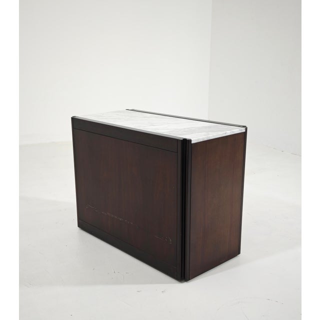 4D Bar Cabinet in Wood and Marble by Angelo Mangiarotti for Molteni, 1960s For Sale - Image 11 of 18