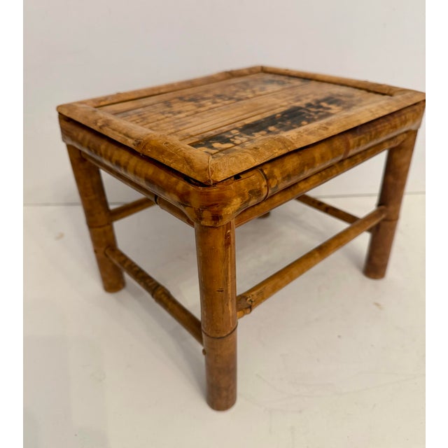 Stacking Bamboo Burnt Tortoise Plant Stands For Sale - Image 11 of 12