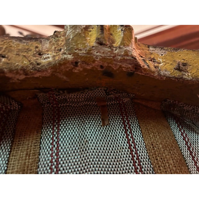 Louis XV Style Giltwood Fauteuil, in the Manner of Jean-Baptiste Tilliard, 19th Century For Sale - Image 14 of 15