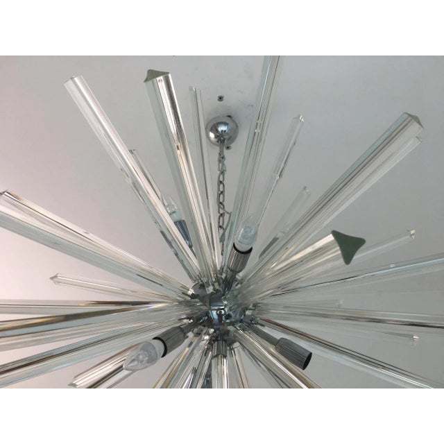 Contemporary Sputnik Triedro Murano Glass Chandelier For Sale - Image 3 of 5