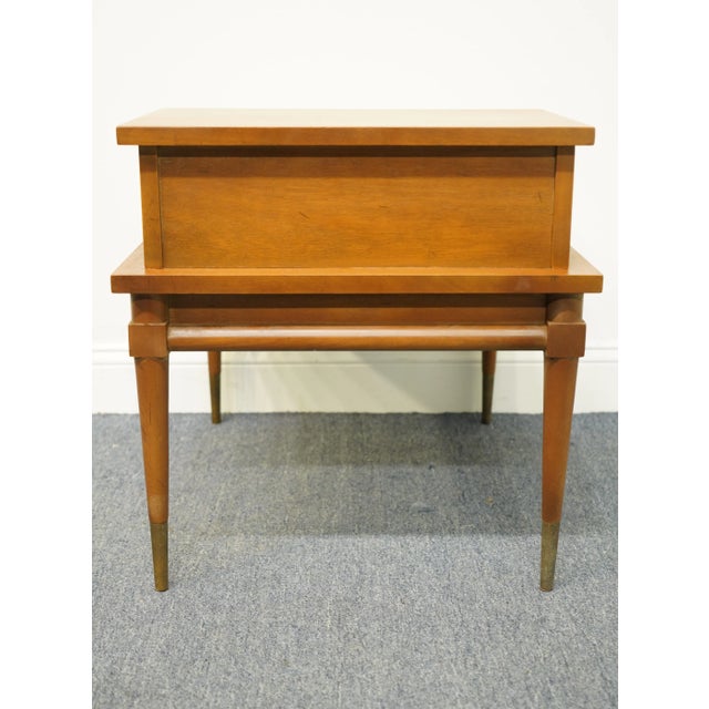 American of Martinsville Italian Neoclassical Tuscan Style 21" Accent Step End Table For Sale - Image 11 of 13