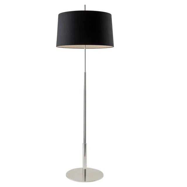 Nickel Diana Floor Lamp by Federico Correa For Sale - Image 4 of 4