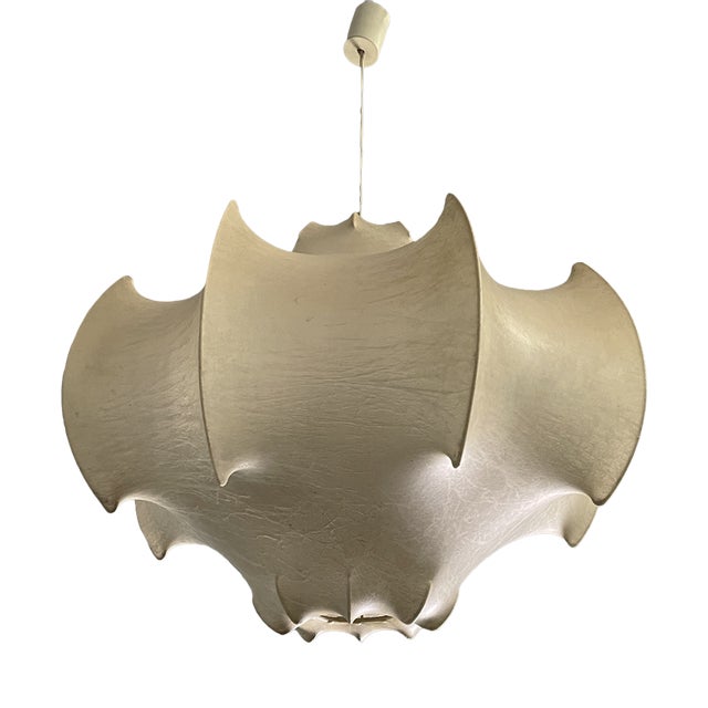 Italian Cocoon Chandelier Viscontea by Achille and Pier Giacomo Castiglioni for Flos, 1960s For Sale