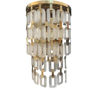 Collection Lyra Wall Lamp in Metal and Crystal by Jago For Sale