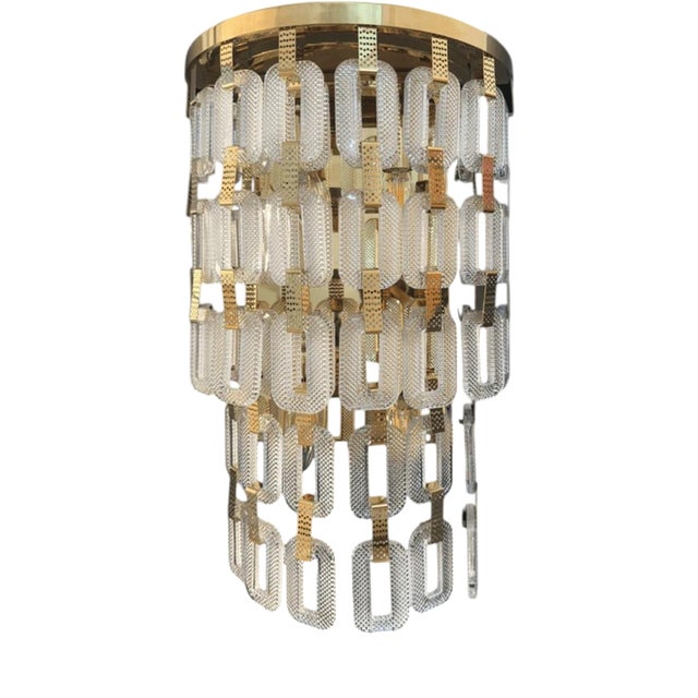 Collection Lyra Wall Lamp in Metal and Crystal by Jago For Sale