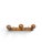 French Antique 1930s French Faux Bamboo Wooden Coat Rack | 3-Peg Turned Wood Wall Mirror Hat Hooks For Sale - Image 3 of 3