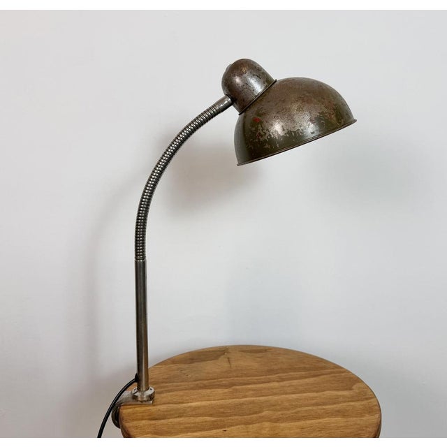 Industrial Workshop Gooseneck Table Lamp, 1960s For Sale - Image 11 of 18