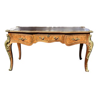 1960s French Louis XV Style Bureau Plat For Sale