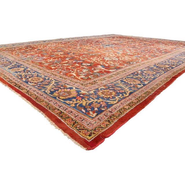79672 Antique Persian Sultanabad Rug, 14'05 x 21'00. The Imperial Garden: A Late 19th Century Persian Sultanabad...