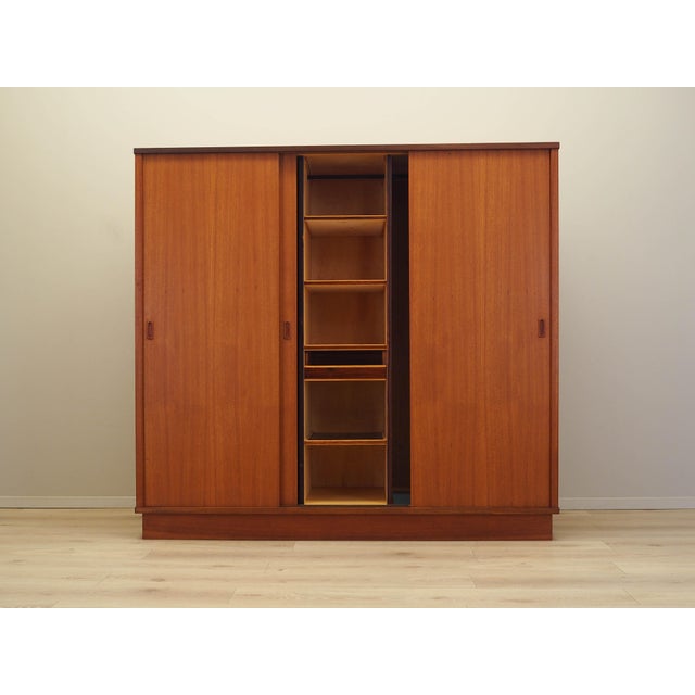 Danish Teak Wardrobe, 1960s For Sale - Image 3 of 18