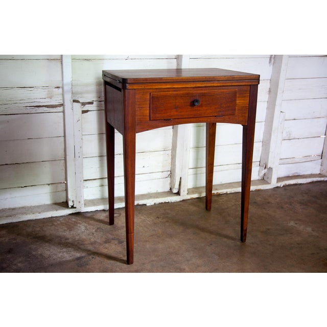 1940s Antique Texana Sewing Side Table For Sale - Image 11 of 11