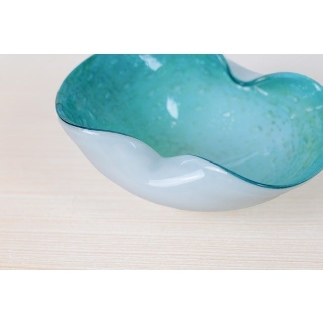 1960s Mid-Century Murano Art Glass Bullicante Bowl For Sale - Image 9 of 17