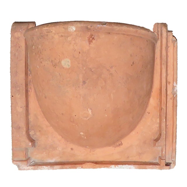 Antique French Terracotta Wall Planters or Sconces, Pair For Sale - Image 12 of 14