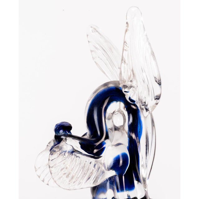 Vintage Sommerso Murano Glass Dog Sculpture, Italy, 1980s For Sale - Image 3 of 6