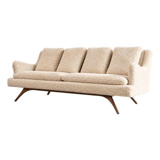 Venetian Sofa by Vladimir Kagan in Shearling, C. 1950s For Sale