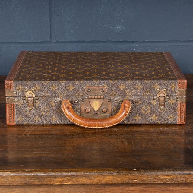 Vintage French President Briefcase in Monogram Canvas from Louis Vuitton, 1990 For Sale - Image 3 of 18