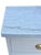 1970s Vintage Bow-Front Dresser Bathroom Vanity With Marble Top & Brass Hardware -White Pearl Quartzite For Sale - Image 5 of 5