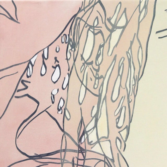 In bold, acrylic line paintings, US artist Hilary Bond depicts the heads and torsos of women, often repeating the image in...