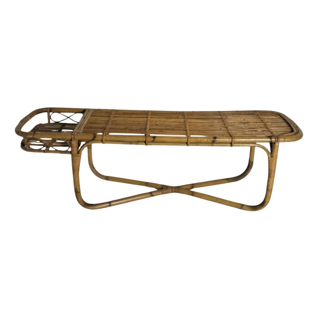 Low Bamboo Bar Table, 1960s For Sale