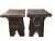 Spanish neo-Gothic brutalist stools. These stools are generally attributed to the Neo-Gothic style, which had a...