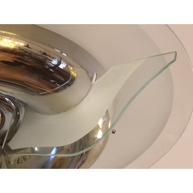 Silver Art Deco Pendant Lamp, 1930s For Sale - Image 8 of 9