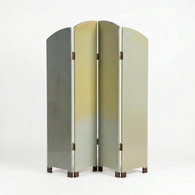 Goldenrod Vintage Art Deco Screen, 1930s For Sale - Image 8 of 17