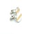 Metal 1990s Pair of Tiffany & Co Estate Cufflinks 18k Y Gold + Sterling Silver For Sale - Image 7 of 7