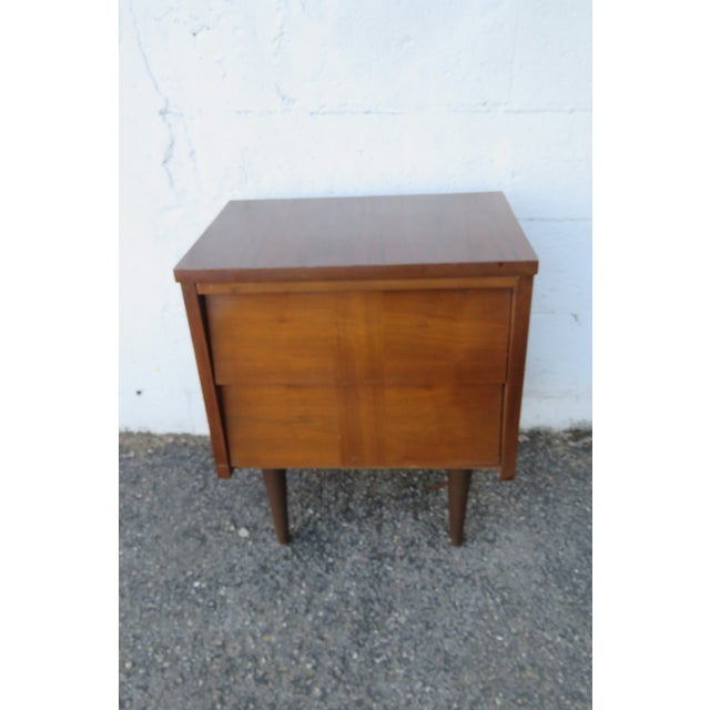 Mid Century Modern Inlay Nightstand Side End Bedside Table 6265 For Sale In Miami - Image 6 of 12