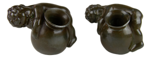 Art Deco Pen Holders in Disko Metal by Just Andersen, 1930s, Set of 2