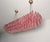DUTIES FREE A rare statement piece of Italian design: 138 pink alabaster Murano poliedri creating a soft, luminous...
