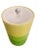Art Deco Vintage 3 Color Yellow Green Vinyl Tall Lucite Handle Ice Bucket For Sale - Image 3 of 5
