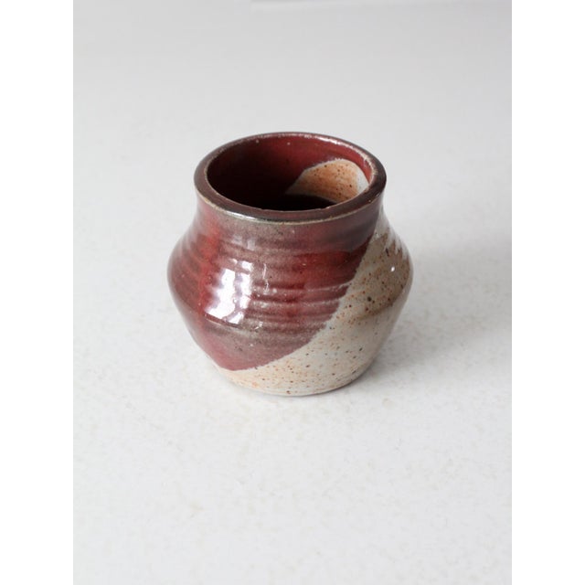 Late 20th Century Vintage Studio Pottery Vase For Sale - Image 5 of 8