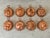 French Country Tiny Copper Fruit Molds, Set of Eight For Sale - Image 6 of 6